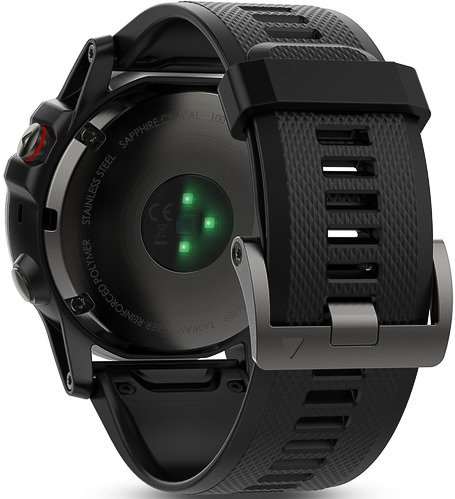 Часы Часы Garmin Fenix 5X Sapphire серые с черным ремешком (010-01733-01) в Екатеринбурге в Екатеринбурге