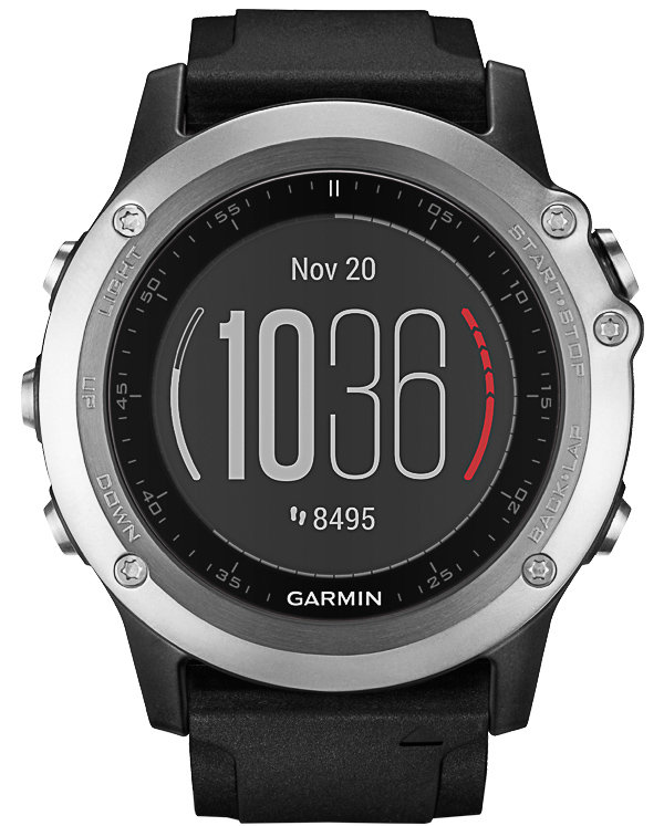 Garmin FENIX 3 HR Silver с черным ремешком 010-01338-77 в Екатеринбурге в Екатеринбурге