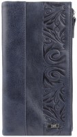 Кошелек Esse ДЖЕНИФЕР INDIGO кожа друид синий тиснение 71427 в Екатеринбурге в Екатеринбурге