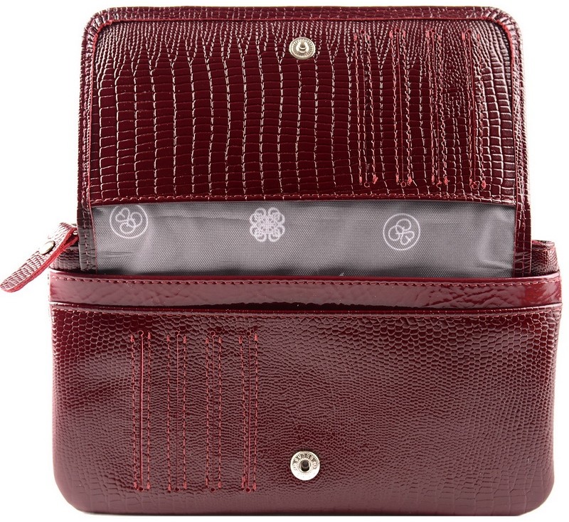 Кошелек Esse ИНКАНТО CHERRY кожа варан бордо 60675 в Екатеринбурге в Екатеринбурге